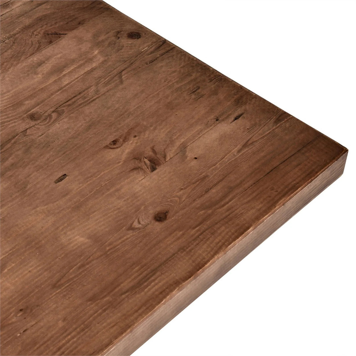 118" Reclaimed Pine Wood Counter Table Rustic Brown Y487