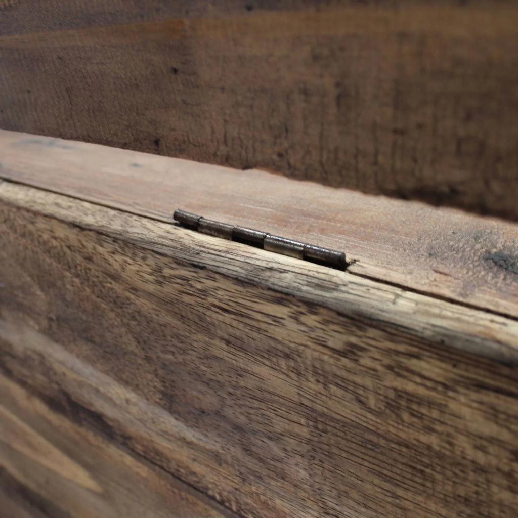 Solid Reclaimed Wood Storage Bench Q7301