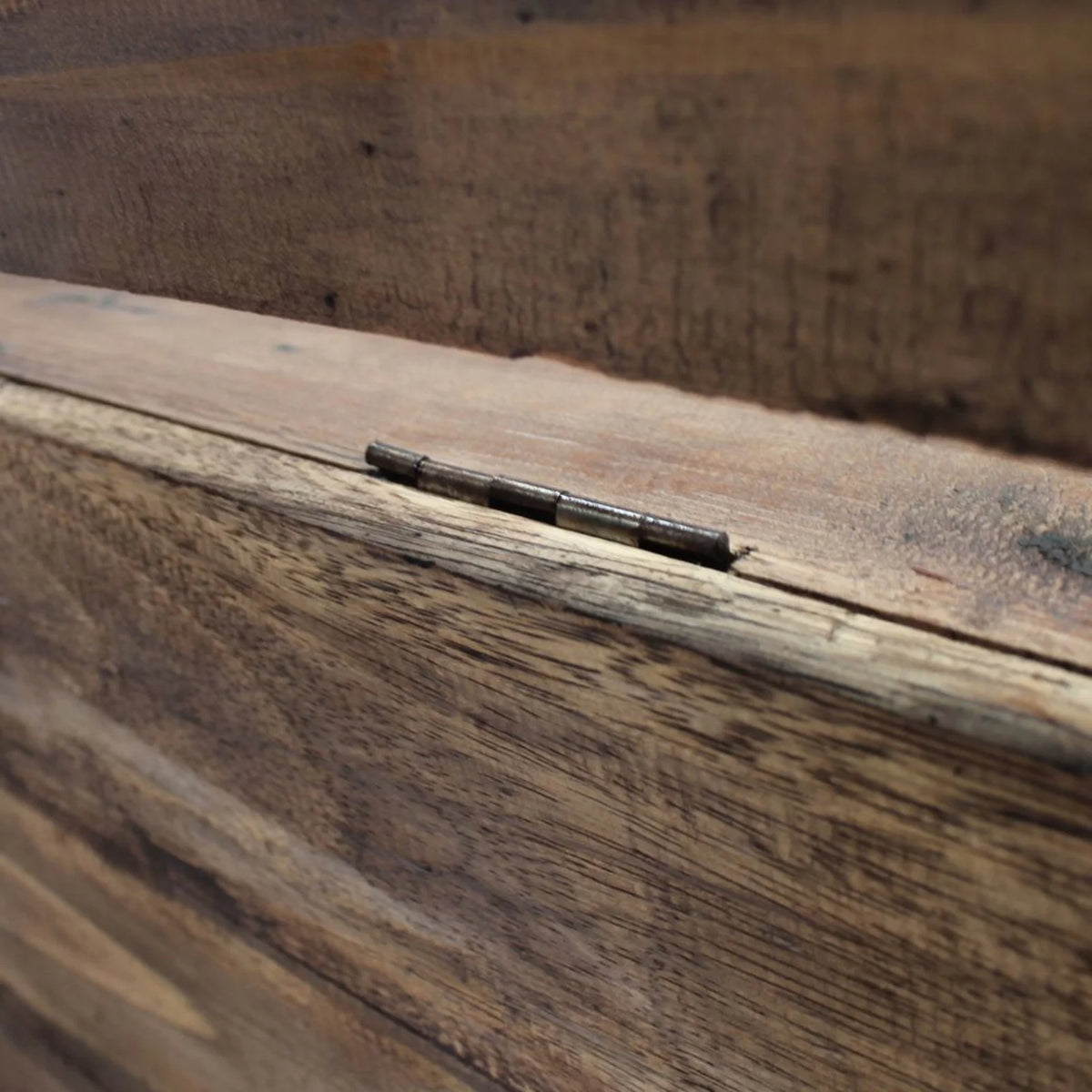 Solid Reclaimed Wood Storage Bench Q7301
