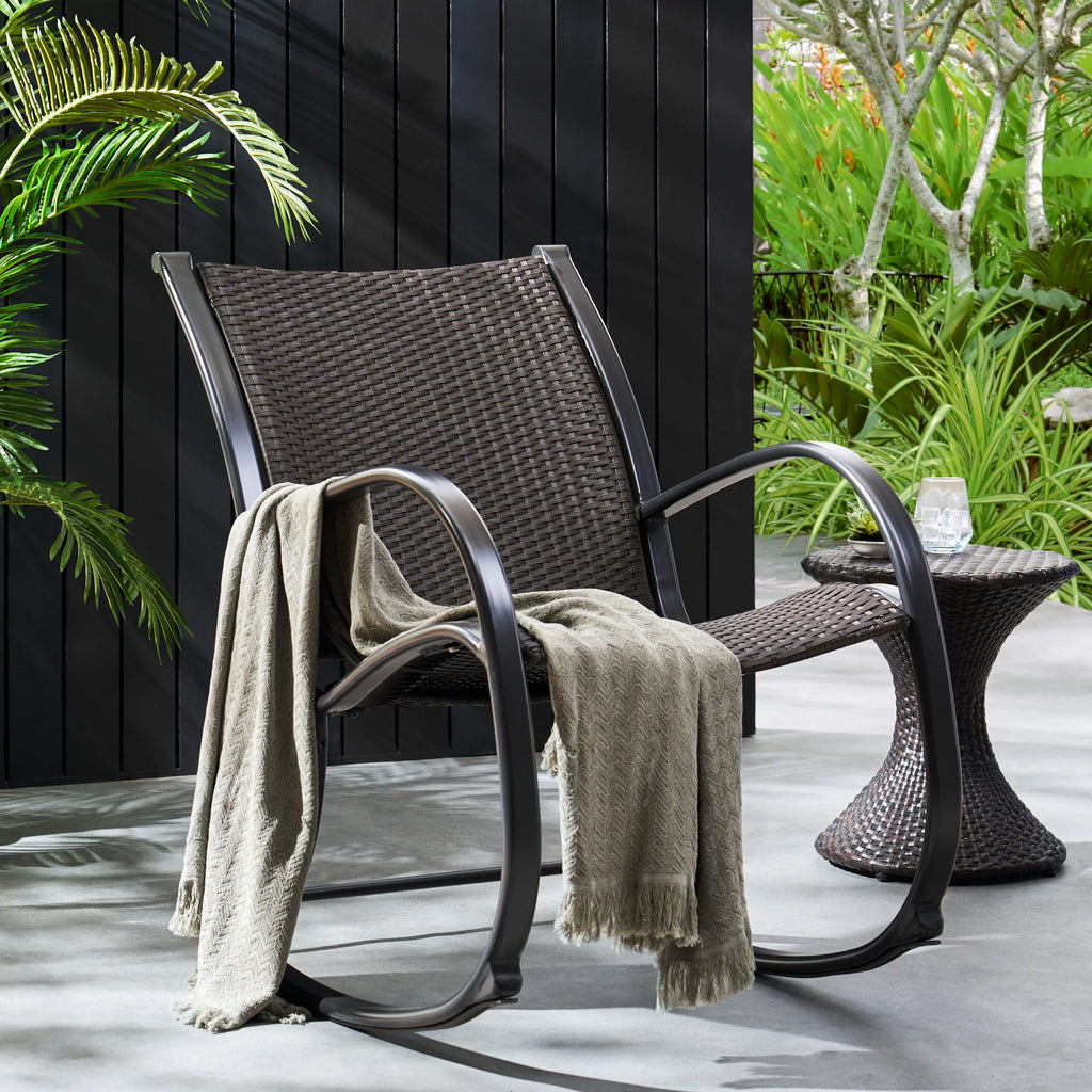 Dark Brown Rocking Chair J941386