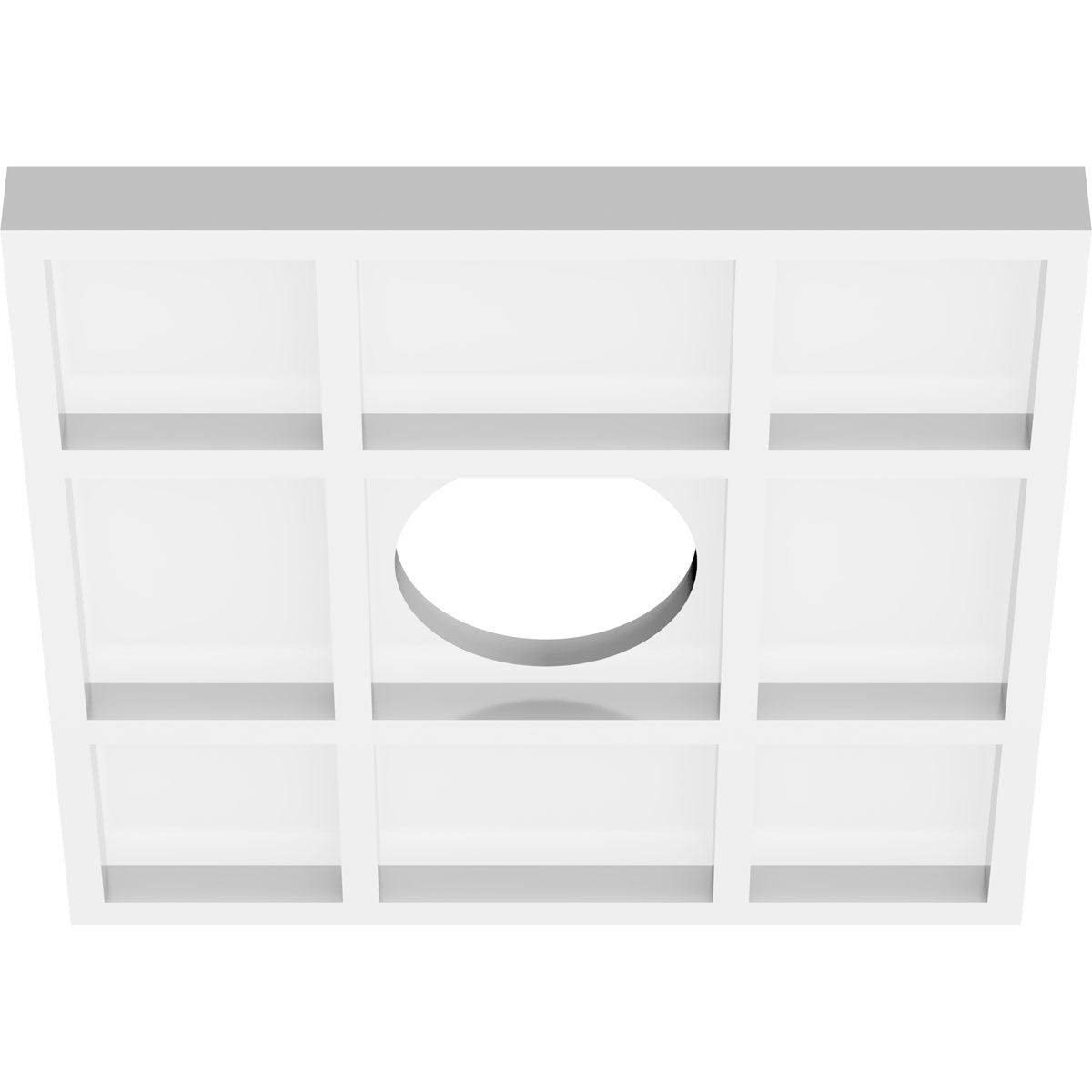 PVC Contemporary Ceiling Medallion - Two Piece E530666