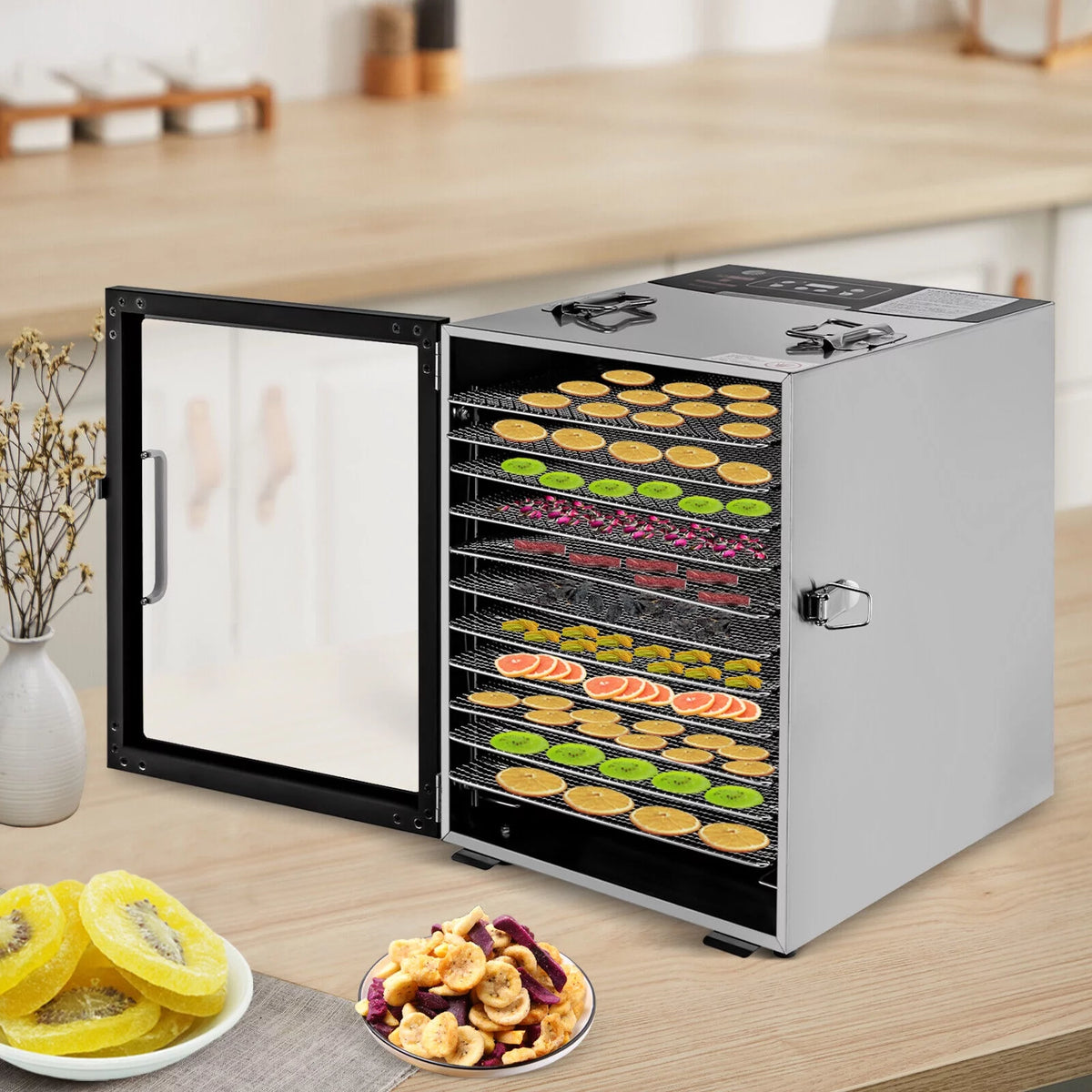 12 Tray Stainless Steel Food Dehydrator 800W O87684