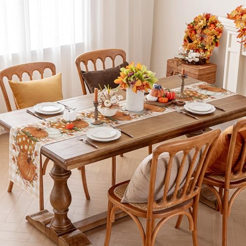 Fall Placemats Set of 4, 12 X 18 Inch Grey Blue Checkered H32898