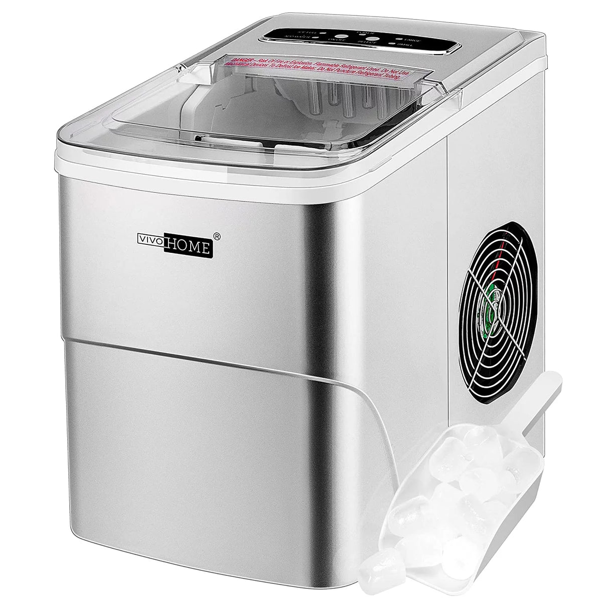 Black Countertop Ice Maker with Ice Scoop K232626