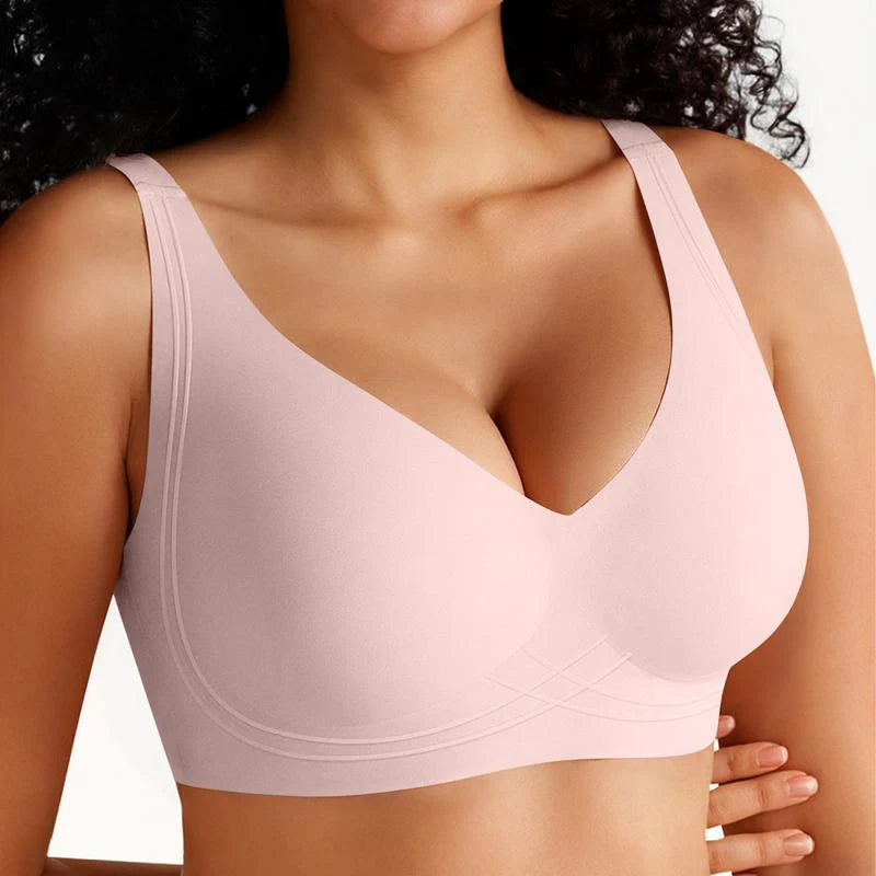 Wireless Push-Up Bra with Wide Straps N585530