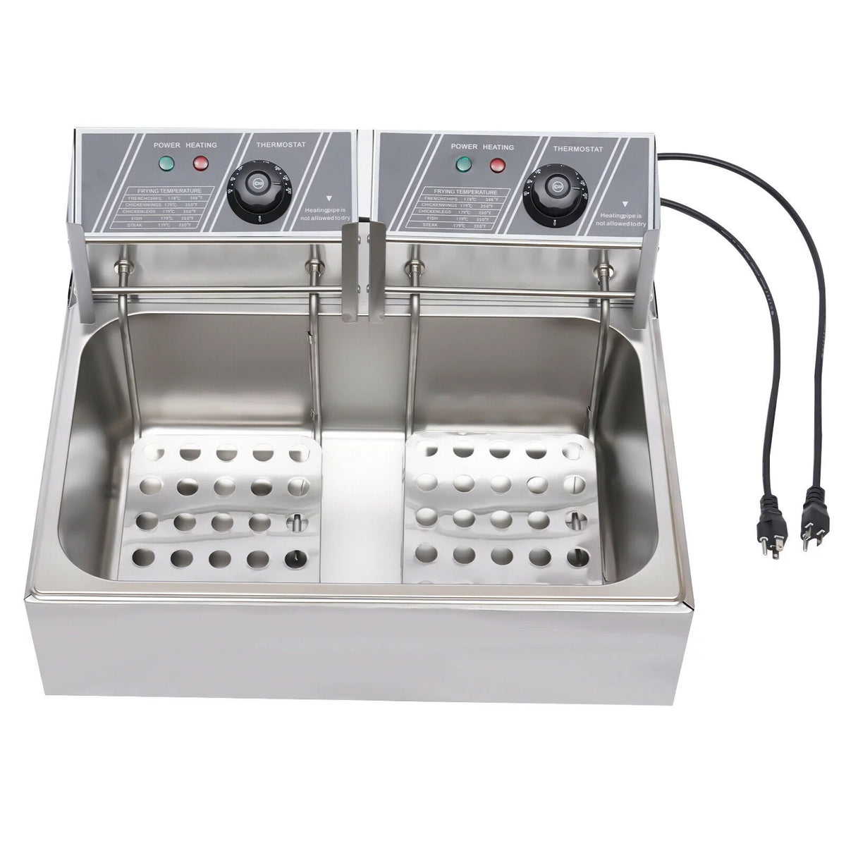 12L 5000W Single Tank Electric Deep Fryer with Temperature Control W36512