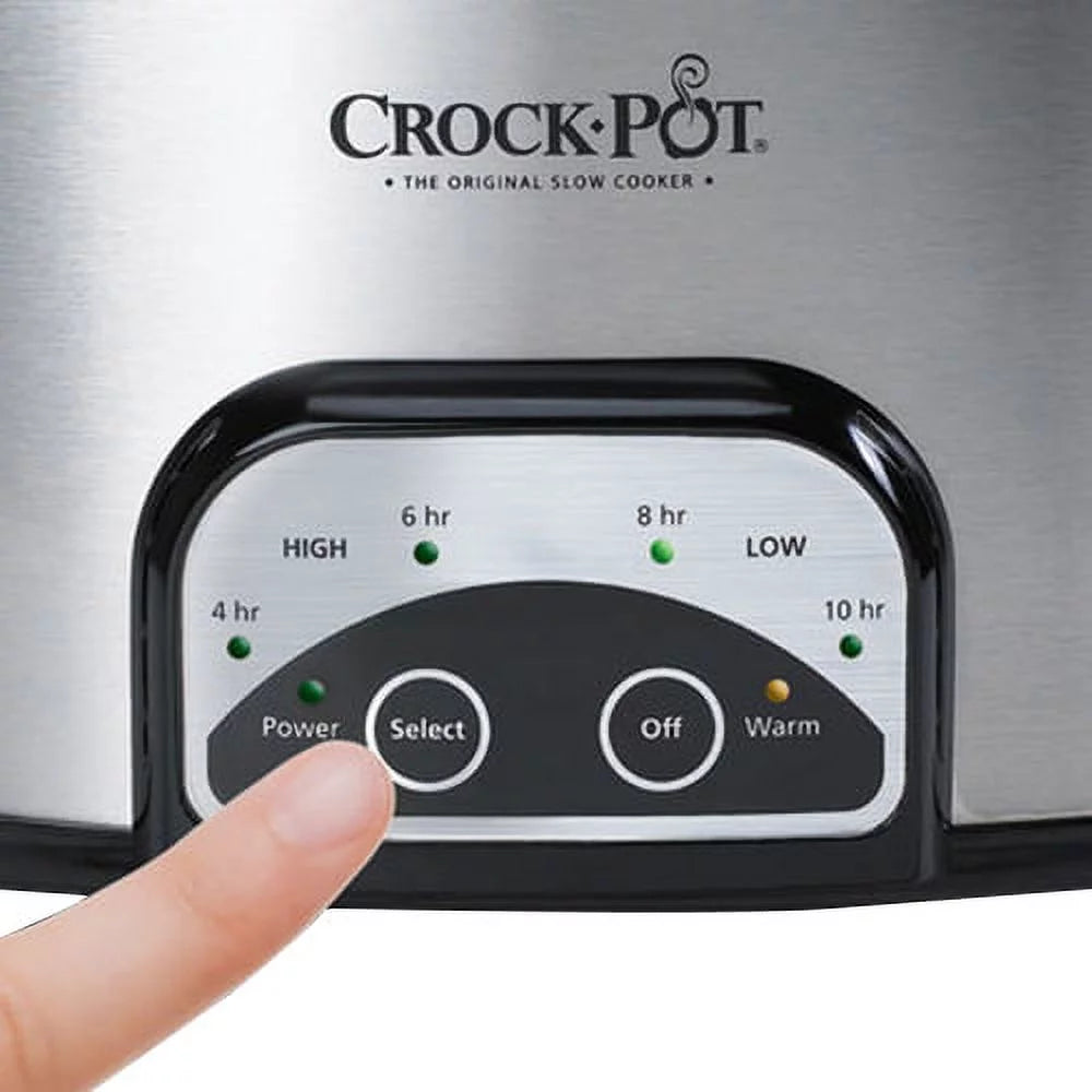 6 Quart Brushed Stainless Steel Slow Cooker W3521