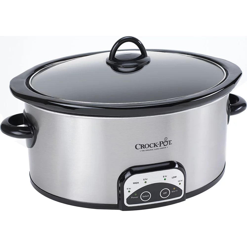6 Quart Brushed Stainless Steel Slow Cooker W3521