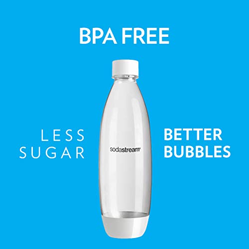 White 1L Carbonating Bottles Twin Pack R622