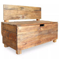 Solid Reclaimed Wood Storage Bench Q7301