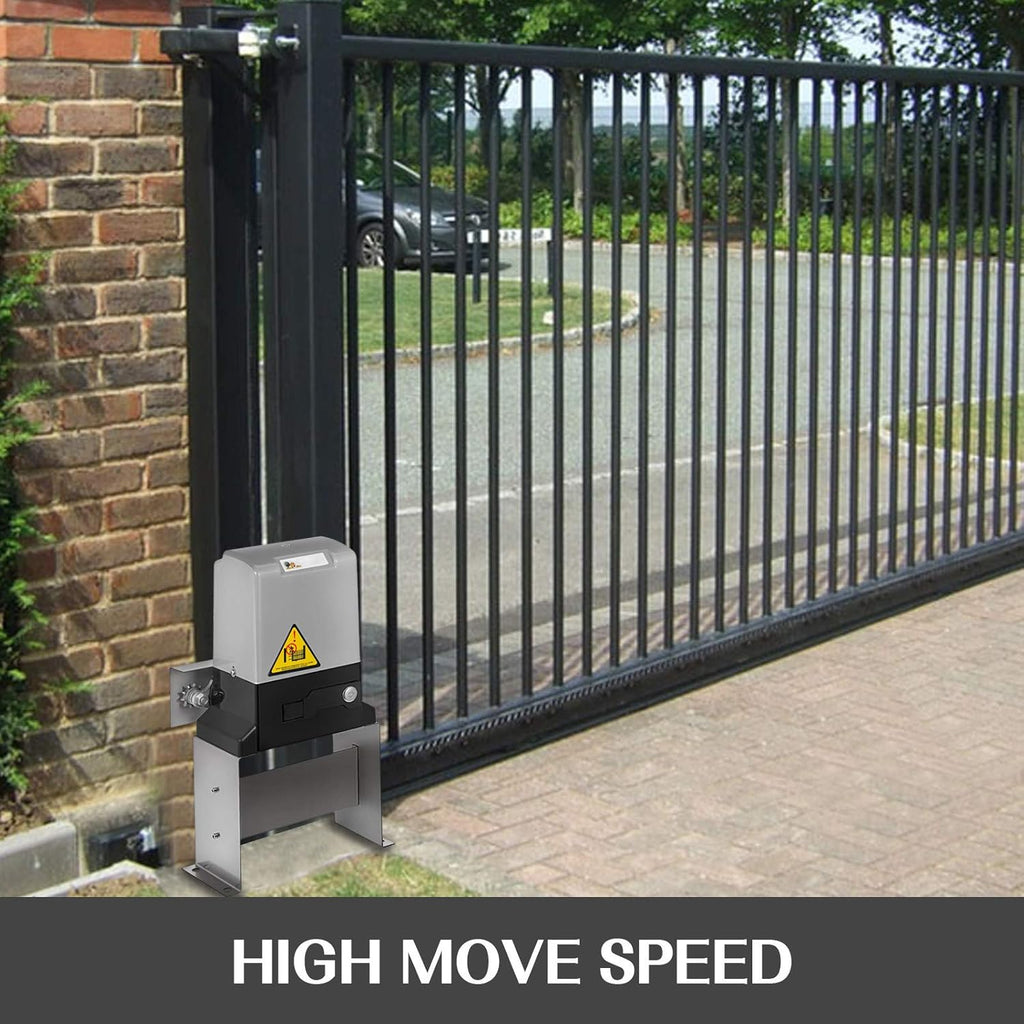 Sliding Gate Opener with 2 Remote Controls, Gate Operator Hardware Kit X522
