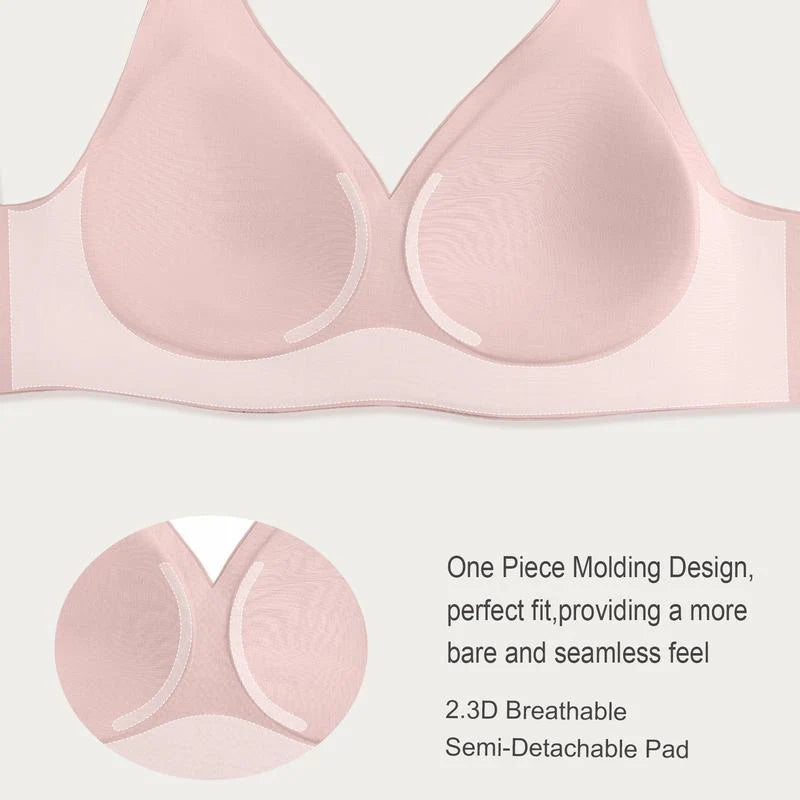 Wireless Push-Up Bra with Wide Straps N585530