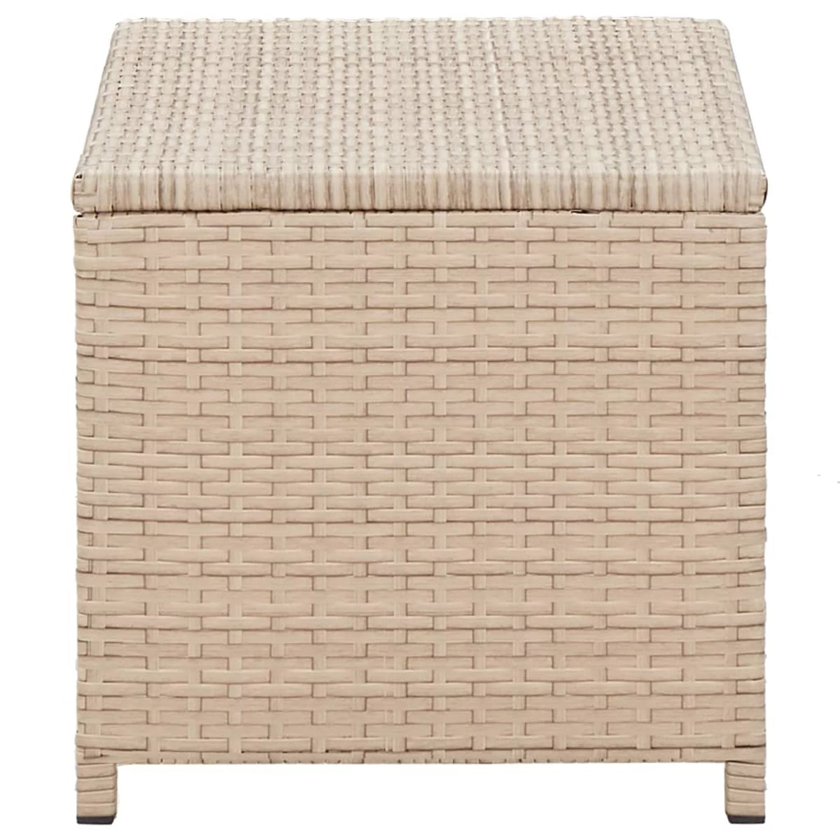 Beige Poly Rattan Coffee Table Q772