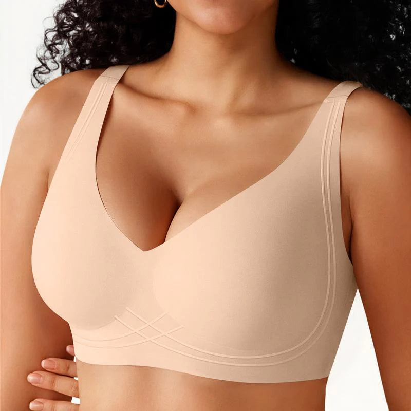 Wireless Push-Up Bra with Wide Straps N585530