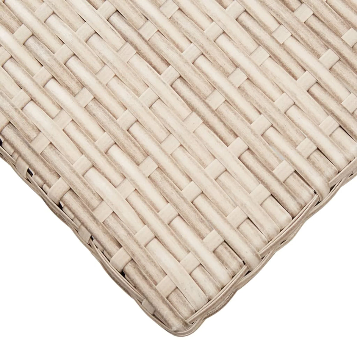 Beige Poly Rattan Coffee Table Q772