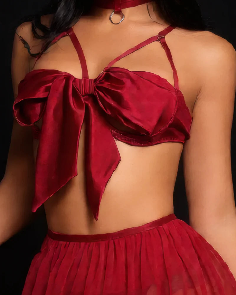 Silk Bow Pajama Set S116570